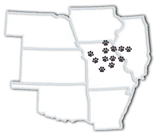 map for dog inspection